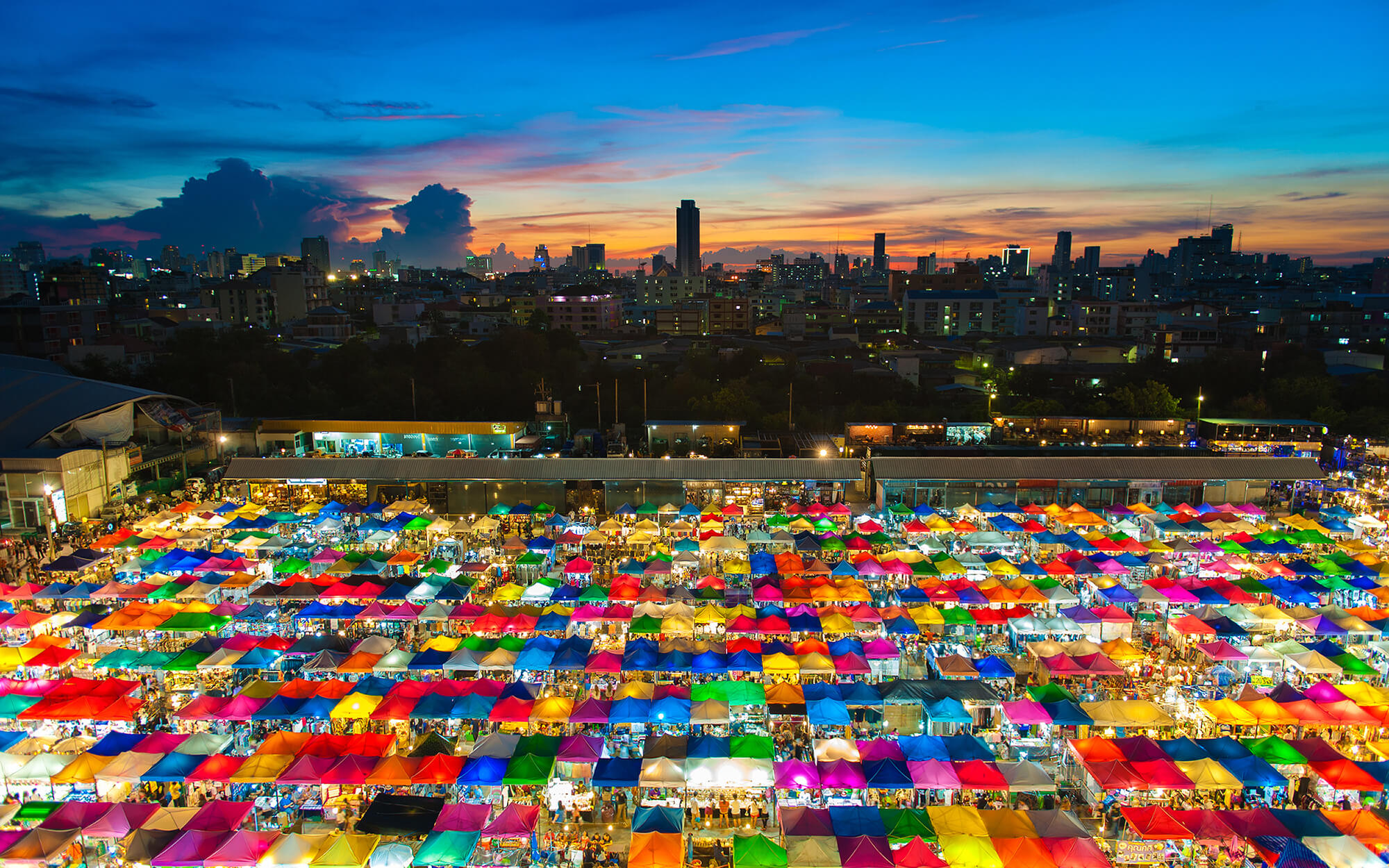 Bangkok Night Market Map